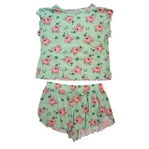 GUC Spongebob Squarepants Women's Summer Pajamas 2 Piece Size M (8-10)